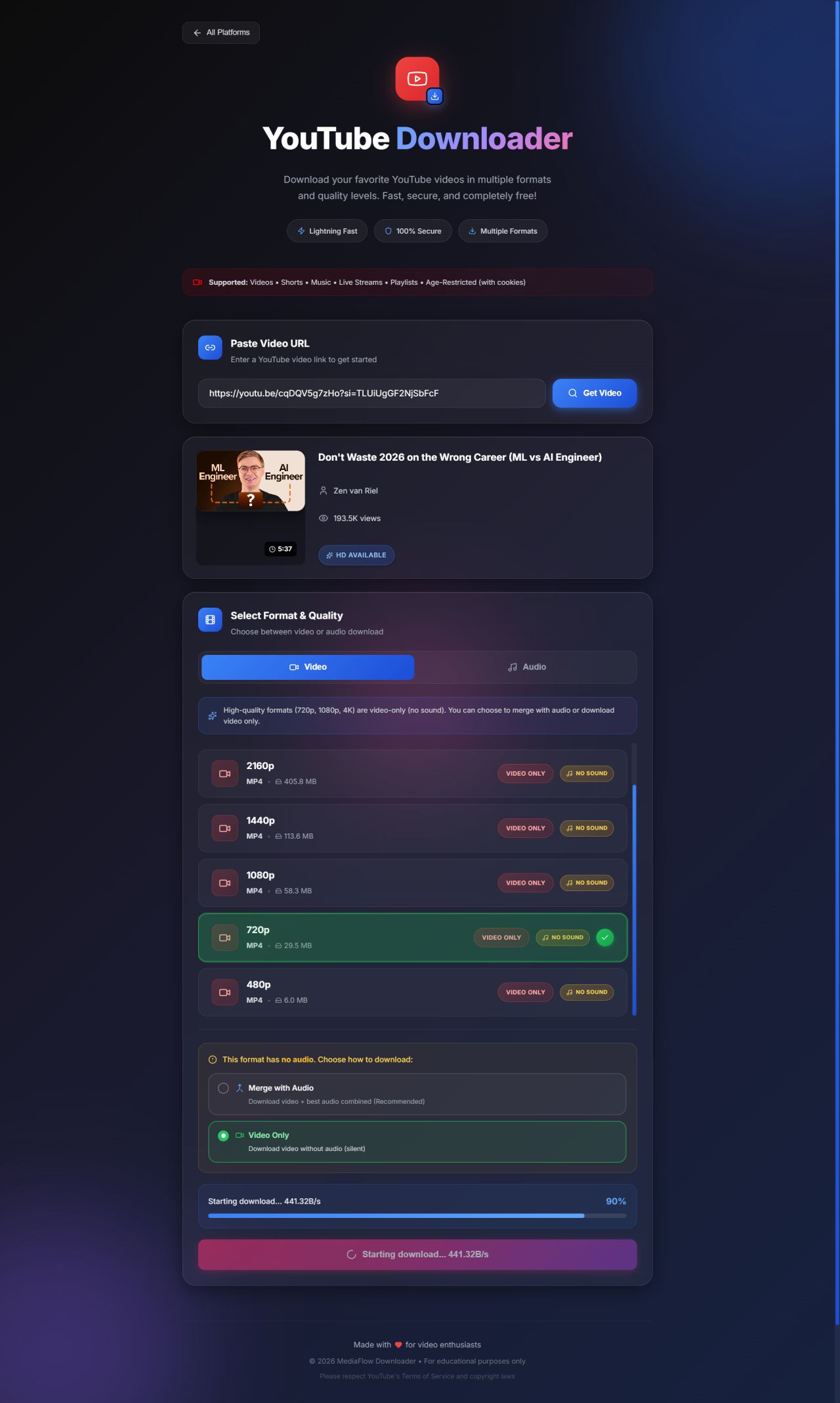 MediaFlow Screenshot 5